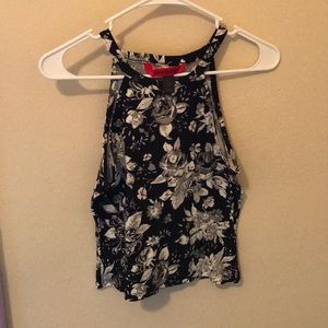 Floral halter top